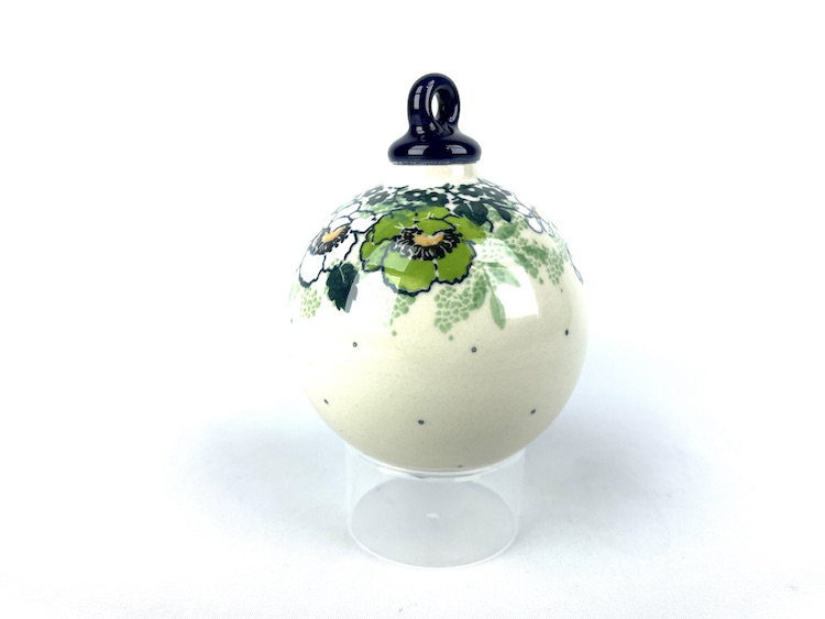 184 Bunzlau Kerstbal 2320 - 184 (Bunzlau). 184 Bunzlau Kerstbal 2320 Mooie decoratieve Bunzlau kerstbal .