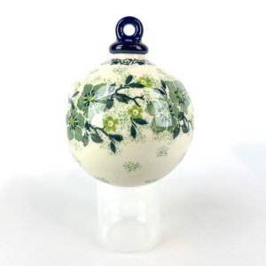 184 Bunzlau Kerstbal 2322 - 184 (Bunzlau). 184 Bunzlau Kerstbal 2322 Mooie decoratieve Bunzlau kerstbal .