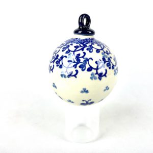 184 Bunzlau Kerstbal Rond Bol 1936 - 184 (Bunzlau). 184 Bunzlau Kerstbal Rond Bol 1936 Mooie decoratieve Bunzlau kerstbal .