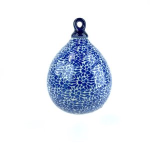 185  Bunzlau Kerstbal Druppel vorm  1895 - 185 (Bunzlau). 185  Bunzlau Kerstbal Druppel vorm  1895 Leuk voor in de boom Kerstdecoratie Fabriek: CA.