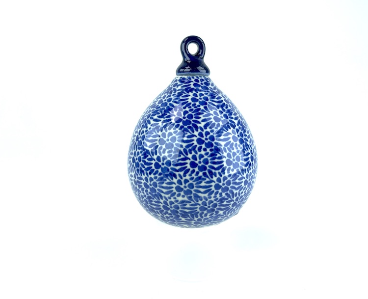 185 Bunzlau Kerstbal Druppel vorm 1895 - 185 (Bunzlau). 185 Bunzlau Kerstbal Druppel vorm 1895 Leuk voor in de boom Kerstdecoratie Fabriek: CA.