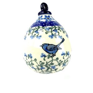 185  Bunzlau Kerstbal Druppel vorm  1932 - 185 (Bunzlau). 185  Bunzlau Kerstbal Druppel vorm  1932 Leuk voor in de boom