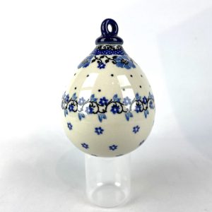 185  Bunzlau Kerstbal Druppelvorm 1983 - 185 (Bunzlau). 185  Bunzlau Kerstbal Druppelvorm 1983 Leuk voor in de boom Kerstdecoratie Fabriek: CA.