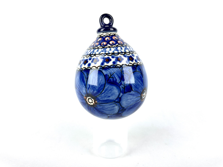 185  Bunzlau Kerstbal Druppelvorm 408 Poppy - 185 (Bunzlau). 185  Bunzlau Kerstbal Druppelvorm 408 Poppy Leuk voor in de boom Kerstdecoratie Fabriek: CA.