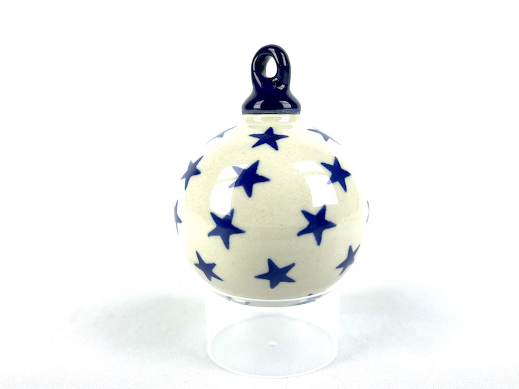 186 Bunzlau Kerstbal 121 - 186 (Bunzlau). 186 Bunzlau Kerstbal 121 Mooie decoratieve Bunzlau kerstbal .