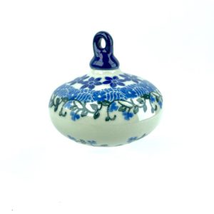 188  Bunzlau Kerstbal rond plat 1821 - 188 (Bunzlau). 188 &nbsp;Bunzlau Kerstbal rond plat 1821 Prachtige kerstballen voor in de boom Kerstdecoratie Fabriek: CA.