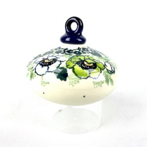 188  Bunzlau Kerstbal rond plat 2320 - hanger 4 (Bunzlau). 188  Bunzlau Kerstbal rond plat 2320 Leuk voor in de boom Kerstdecoratie Fabriek: CA.