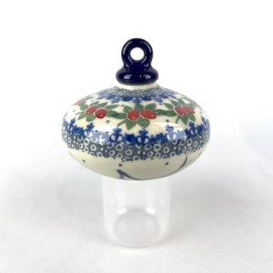 188  Bunzlau Kerstbal rond plat U4917X - 188 (Bunzlau). 188  Bunzlau Kerstbal rond plat U4917X Leuk voor in de boom Kerstdecoratie Unikat.