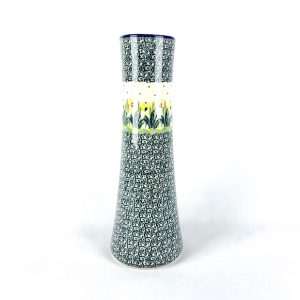 199 Bunzlau smal hoog vaasje 2122X - 199 (Bunzlau). 199 Bunzlau smal hoog vaasje 2122X Leuk hoog vaasje voor een bosje bloemen.