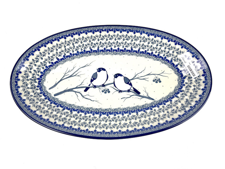 202 Bunzlau ovale Serveerschaal 35