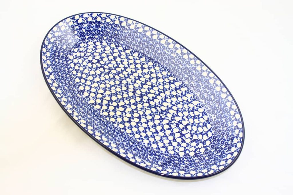 205 Bunzlau ovale Serveerschaal 37x22cm 1802X - 205 (Bunzlau). 205 Bunzlau ovale Serveerschaal 37x22cm 1802X 205 Om vis op te serveren