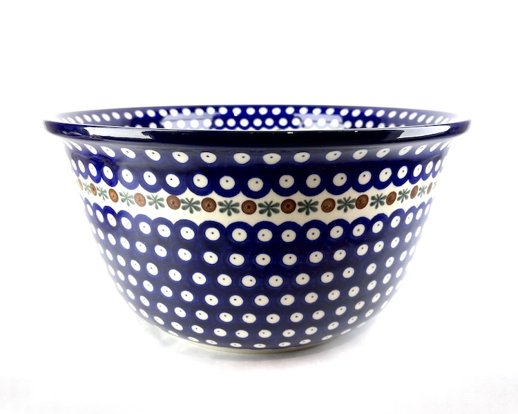 213 Bunzlau Grote Diepe Schaal 70X Flower Tendril Ø 32