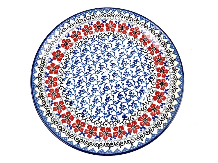 257 Bunzlau Dinerbord 1961X - 257 (Bunzlau). 257 Bunzlau Dinerbord 1962X Let op de maat!.