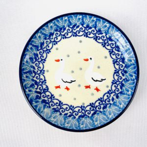 262 Bunzlau Theetipje 2604X - 262 (Bunzlau). 262 Bunzlau Theetipje 2604X tea bag dish  Ronde schotel