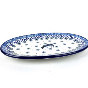 301 Bunzlau Serveer Schaaltje 2603X - 301 (Bunzlau). 301Bunzlau Serveer Schaaltje 2603X  Onderbordje voor een roomstel of voor een mok met een koekje