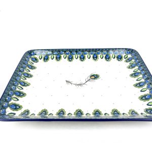 399 Bunzlau rechthoekige  Serveerschaal 2218X - 399 (Bunzlau). 399 Bunzlau rechthoekige  Serveerschaal 2218X 27