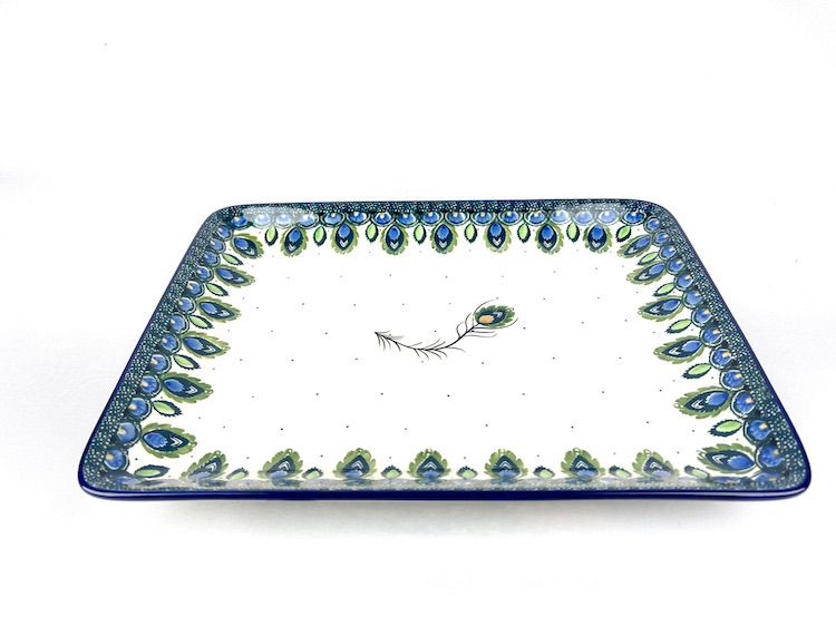 399 Bunzlau rechthoekige Serveerschaal 2218X - 399 (Bunzlau). 399 Bunzlau rechthoekige Serveerschaal 2218X 27