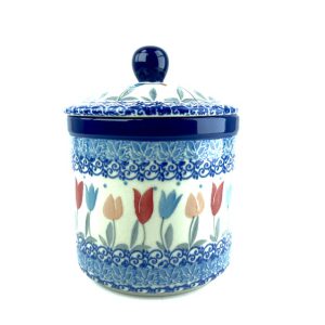 407 Bunzlau Voorraadpot 2598X 600 ml - 407 (Bunzlau). 407 Bunzlau Voorraadpot 2598X 600 ml Mooie pot voor watten etc Maar ook leuk als snoepjespot.