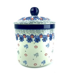 407 Bunzlau Voorraadpot 2636X 600 ml - 407 (Bunzlau). 407 Bunzlau Voorraadpot 2636X 600 ml Mooie pot voor watten etc Maar ook leuk als snoepjespot.