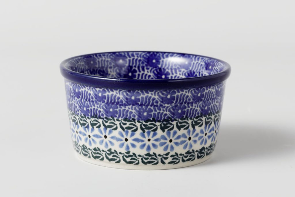 409 Bunzlau Schaaltje 1937X - 409 (Bunzlau). 409 Bunzlau Schaaltje 1937X 409 Ramakin/crème brulee rond schaaltje .