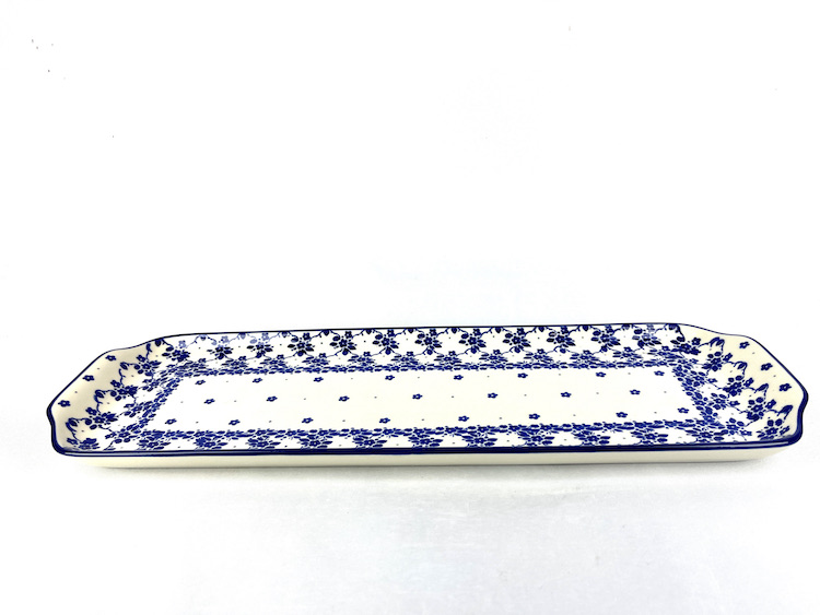 416 Bunzlau Cakeschaal XL 2606X - 416 (Bunzlau). 416 Bunzlau Cakeschaal 2606X XL  2e kwaliteit; kleine putjes & blauwe vlekjes achterzijde.