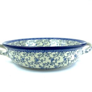 419 Bunzlau Ronde Schaal 1952 XØ 21 cm - 419 (Bunzlau). 419 Bunzlau Ronde Schaal 1952 XØ 21 cm Inhoud; 1 Liter Kleine ronde schaal met de handige greepjes Kleine oven gerechtjes