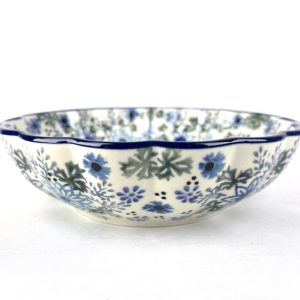 448 Bunzlau Serveerschaaltje geschulpte schaal U1685 - 448 (Bunzlau). 448  Bunzlau Serveerschaaltje geschulpte schaal U1685 Unikat 1e Qlty Lief