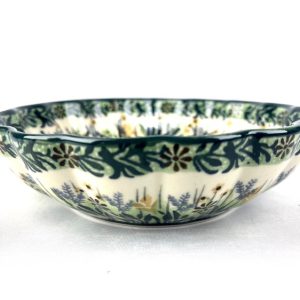 448 Bunzlau Serveerschaaltje geschulpte schaal U4328 - 448 (Bunzlau). 448&nbsp; Bunzlau Serveerschaaltje geschulpte schaal U4328 Unikat 1e Qlty Lief