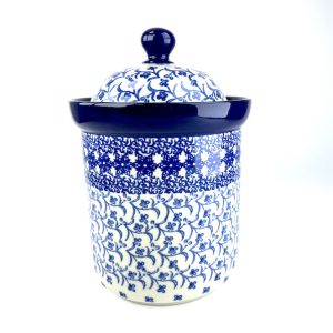 491 Bunzlau Voorraadpot 1882X 1 liter - 491 (Bunzlau). 491 Bunzlau Voorraadpot 1882X Voorraadpot voor alle soorten pasta suiker