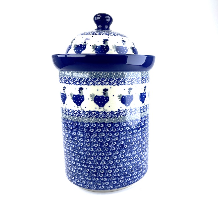 494 Bunzlau Voorraadpot 2596X - 494 (Bunzlau). 494 Bunzlau Voorraadpot 2596X Grootste maat voorraadpot  inhoud: 2 L Pasta