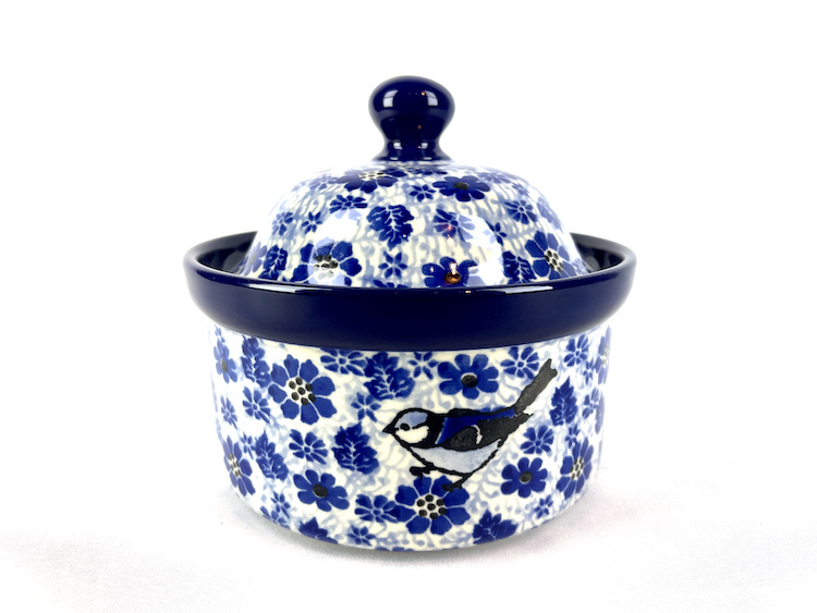 496  Bunzlau Voorraadpot / snoeppot 1519X - 496 (Bunzlau). 496 &nbsp;Bunzlau Voorraadpot/Snoeppot 1519X 0