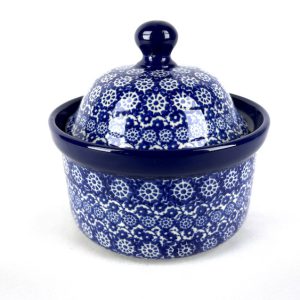 496  Bunzlau Voorraadpot / snoeppot 2615X - 496 (Bunzlau). 496  Bunzlau Voorraadpot/Snoeppot 2615X 0