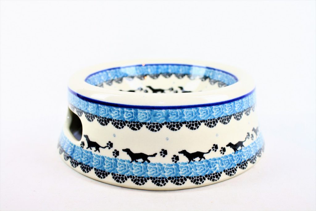 524 Bunzlau honden voerbak 2152 Teckel - 524 (Bunzlau). 524 Bunzlau Hondenvoerbak Teckel 2152  Unieke voerbak Eigenlijk de maat voor een poezen voerbak