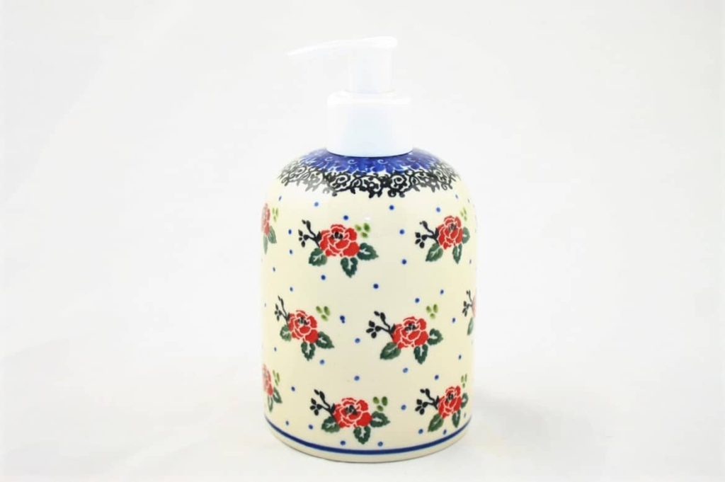 Bunzlau Zeeppompje Tearose 1525X - 573 (Bunzlau). Bunzlau Zeeppompje Tearose 1525X 573 Zeepdispenser