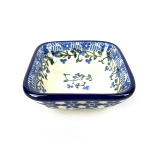 604 Bunzlau vierkant schaaltje 8 x 8 cm 1821X - 604 (Bunzlau). 604 Bunzlau vierkant schaaltje 8 x 8 cm 1821X Klein model schaaltje Voor een theezakje