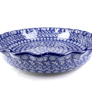 638 Bunzlau Pie - Quiche schaal 2615X - 638 (Bunzlau). 638 Bunzlau&nbsp;&nbsp;Pie - Quiche schaal 2615X 2e qlty: kleine fout in de decoratie.