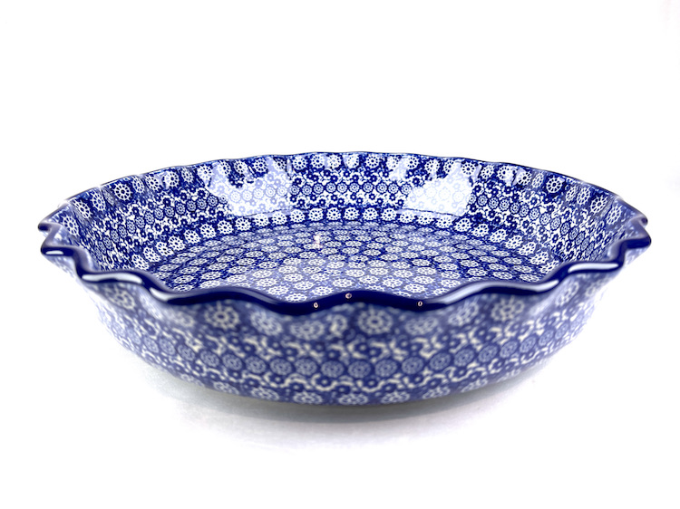 638 Bunzlau Pie - Quiche schaal 2615X - 638 (Bunzlau). 638 Bunzlau&nbsp;&nbsp;Pie - Quiche schaal 2615X 2e qlty: kleine fout in de decoratie.