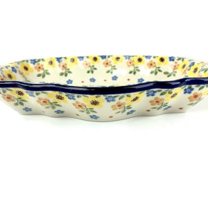 777 Bunzlau Serveer Schaaltje XXXX1 - 777 (Bunzlau). 777 Bunzlau Serveer Schaaltje XXXX1 Prachtig schaaltje met golvende rand.