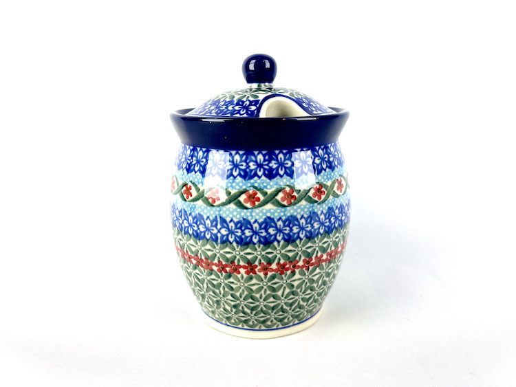 962 Bunzlau Voorraadpot 1357X - 962 (Bunzlau). 962 Bunzlau Voorraadpot 1357X Voorraadpot voor kruiden