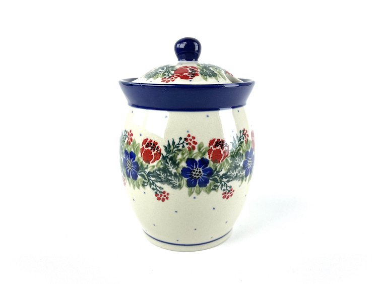 962 Bunzlau Voorraadpot 1535X Ballerina - 962 (Bunzlau). 962 Bunzlau Voorraadpot 1535X&nbsp;Ballerina&nbsp; Deksel met een uitsparing voor een lepel Honing