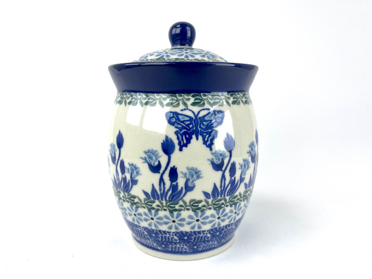 962 Bunzlau Voorraadpot 1937X - 962 (Bunzlau). 962 Bunzlau Voorraadpot 1937X Jampot