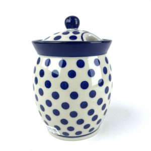 962 Bunzlau Voorraadpot 2519X - 962 (Bunzlau). 962 Bunzlau Voorraadpot 2519X Met opening voor een lepel Jampot