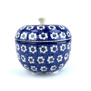 A38 Bunzlau Appelpot klein 1175X - A38 (Bunzlau). A38 Bunzlau Appelpot klein 1175X Potje voor een gepofte kleine appel Of als snoeppot