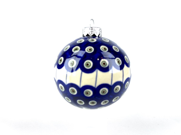 BA Bunzlau Kerstbal 54X Green Stripes - BA (Bunzlau). BA Bunzlau Kerstbal 54X Green Stripes Mooie decoratieve Bunzlau kerstbal Fabriek: Andy.