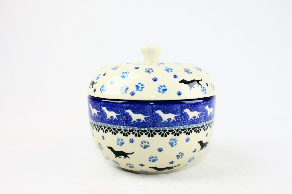 Bunzlau Appelpot Teckel 2151X klein - A38 (Bunzlau). Bunzlau Appelpot Teckel 2151X klein A38 Potje voor een gepofte kleine appel Of als snoeppot