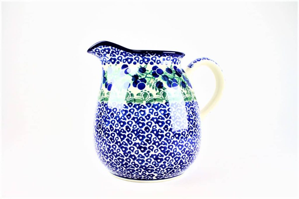 Bunzlau Bolle Kan 1413X - 077 (Bunzlau). Bunzlau Bolle Kan 1413X 077 Middelgroot formaat bolle kan Water/ sap kan staat ook decoratief met een bos bloemen erin inhoud: 1