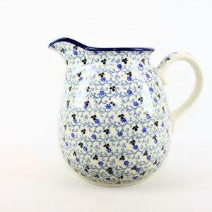 Bunzlau Bolle Kan 1991X - 077 (Bunzlau). Bunzlau Bolle Kan 1991X 077 Middelgroot  formaat bolle kan Water/ sap kan staat ook decoratief met een bos bloemen erin inhoud: 1