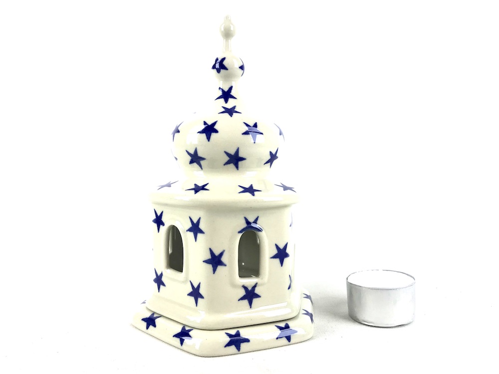 Bunzlau Kerst 121X Kerkje - A05 (Bunzlau). Bunzlau Kerst Kerkje 121cm A05 Mooi Bunzlau kerkje Sfeervol waxinelicht.