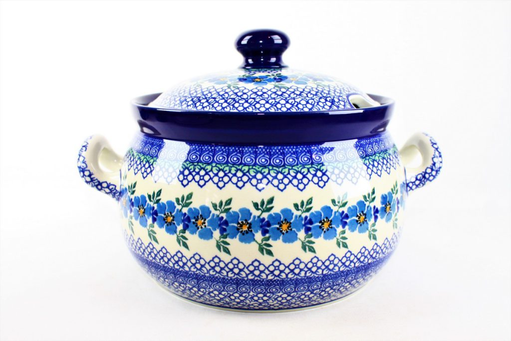 Bunzlau pan Soepterrine Pansy 1382X - 190 (Bunzlau). Bunzlau Pan/ Soepterrine Green Stripes 54X 190 Inhoud: 3