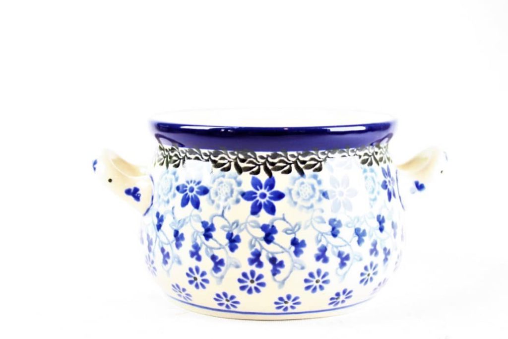 Bunzlau Soepkom Belle Fleur 1829X - 016  (Bunzlau). Bunzlau Soepkom Belle Fleur 1829X 016 16 Handige en mooie soepkom Met kleine oortjes.